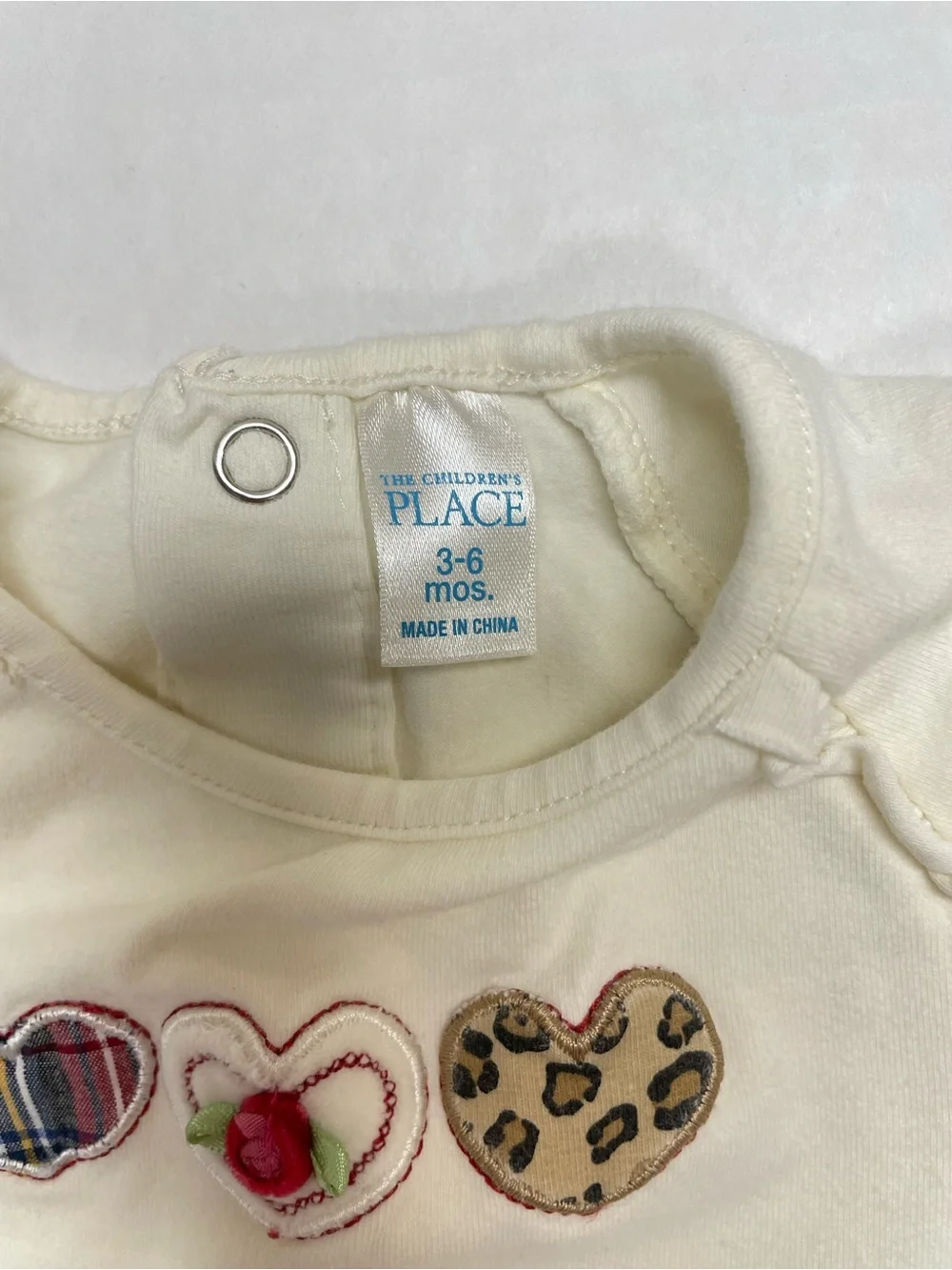 Cotton Blend 3-6 Months The Children’s Place Girls Bodysuit Heart Cottagecore